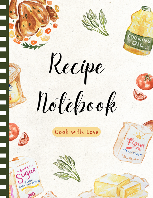 Cook With Love Recipe Notebook