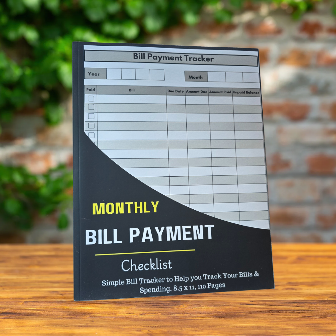 Simple Bill Tracker Notebook & Checklist