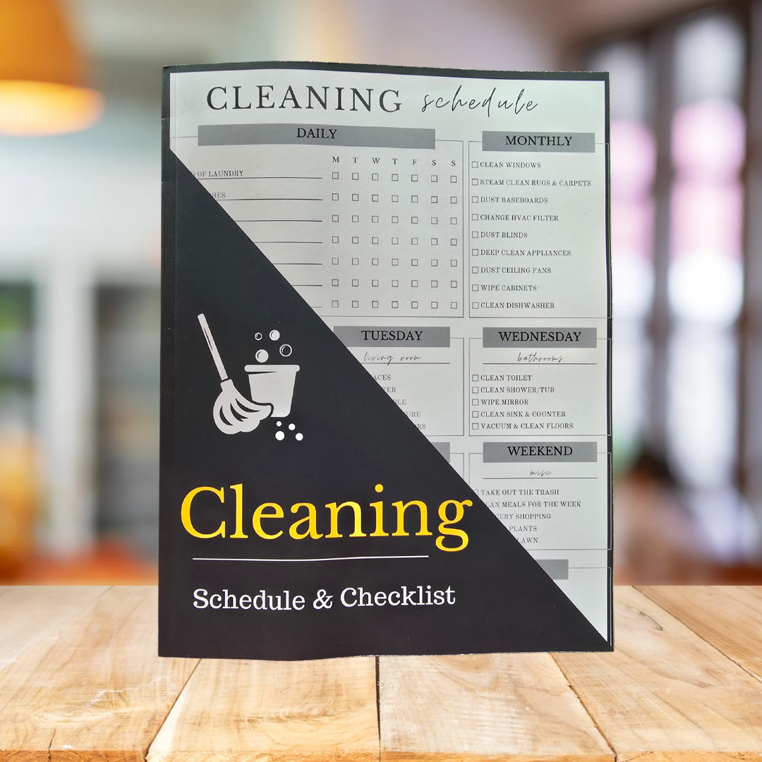 Daily Weekly and Monthly Cleaning Schedule & Checklist