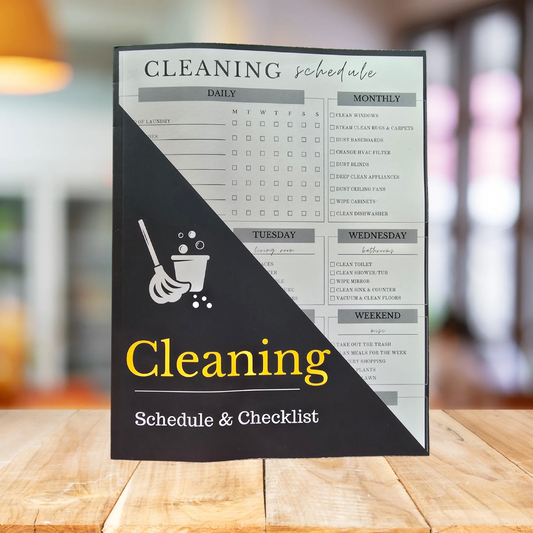 Daily Weekly and Monthly Cleaning Schedule & Checklist